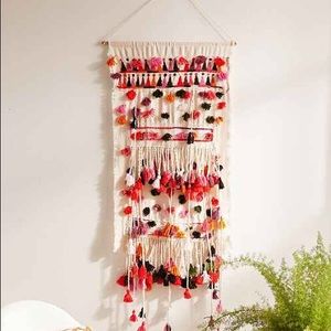 Urban Outfitters Pom Pom Wall Hanging Tapestry